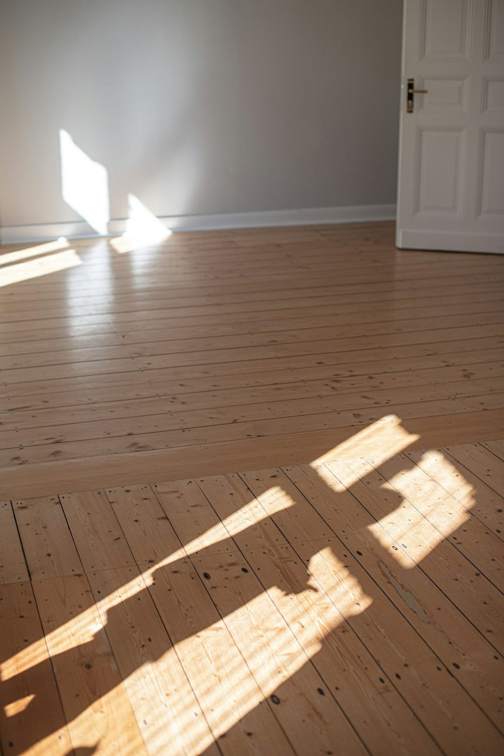 Wood floor with natural light