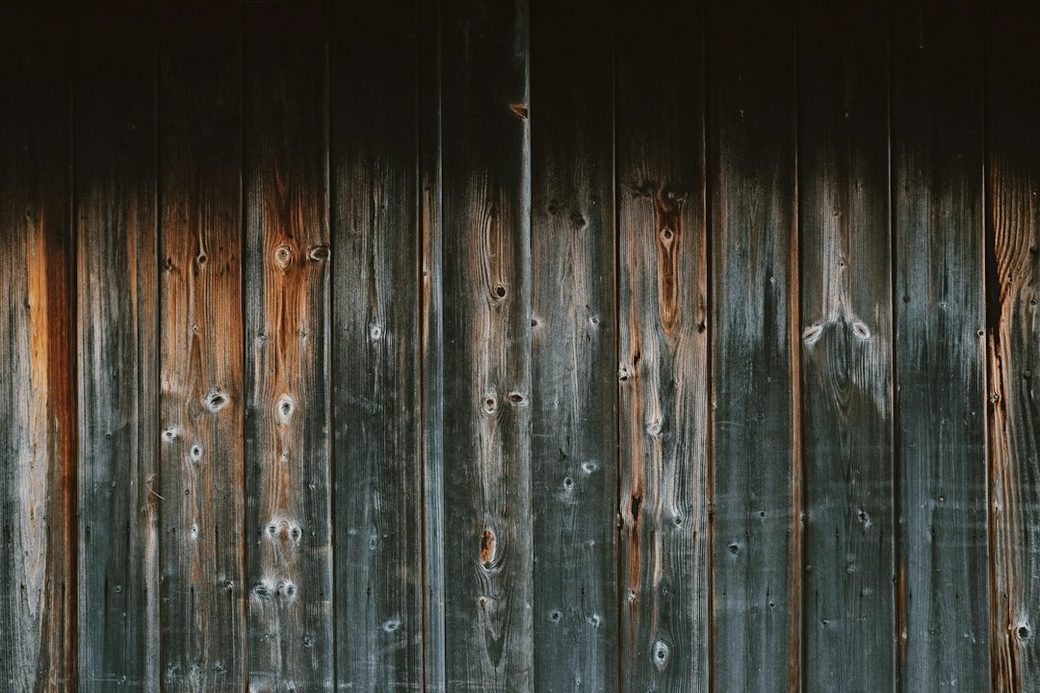 Weathered barn wood siding closeup