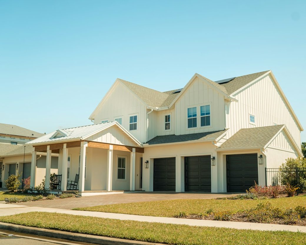Exterior of a finished home