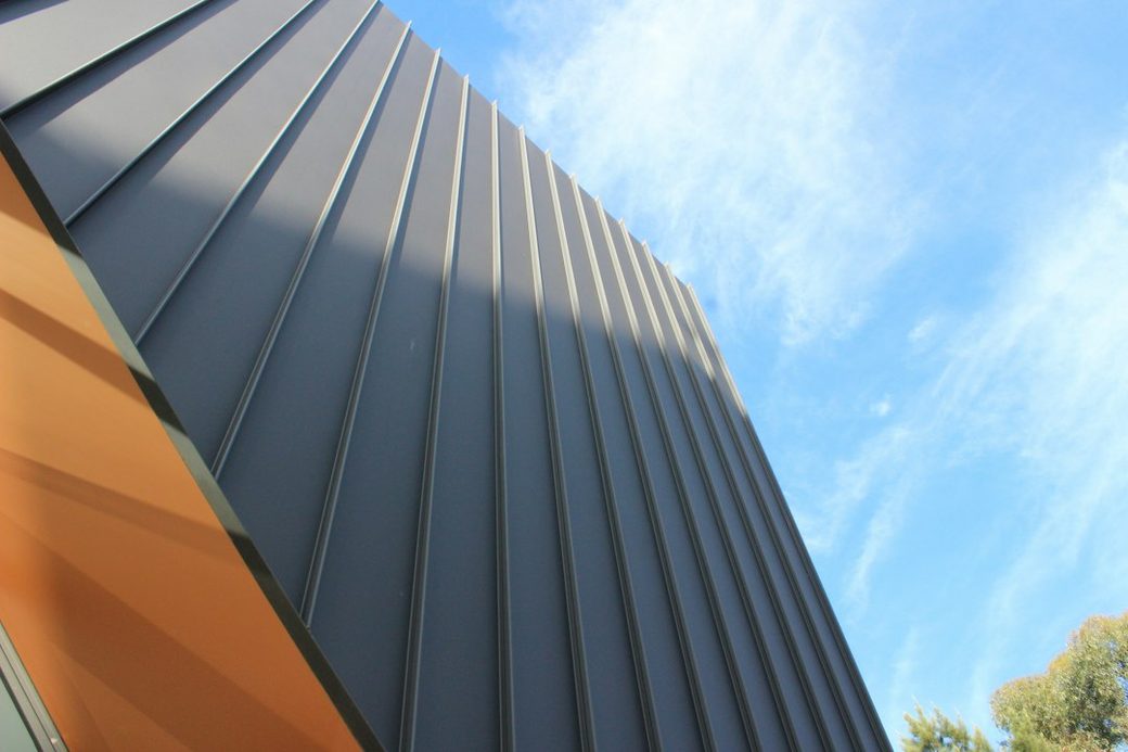 Roof flashing detail closeup